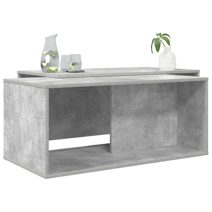Coffee Table Set 2 pcs Concrete Grey Engineered Wood