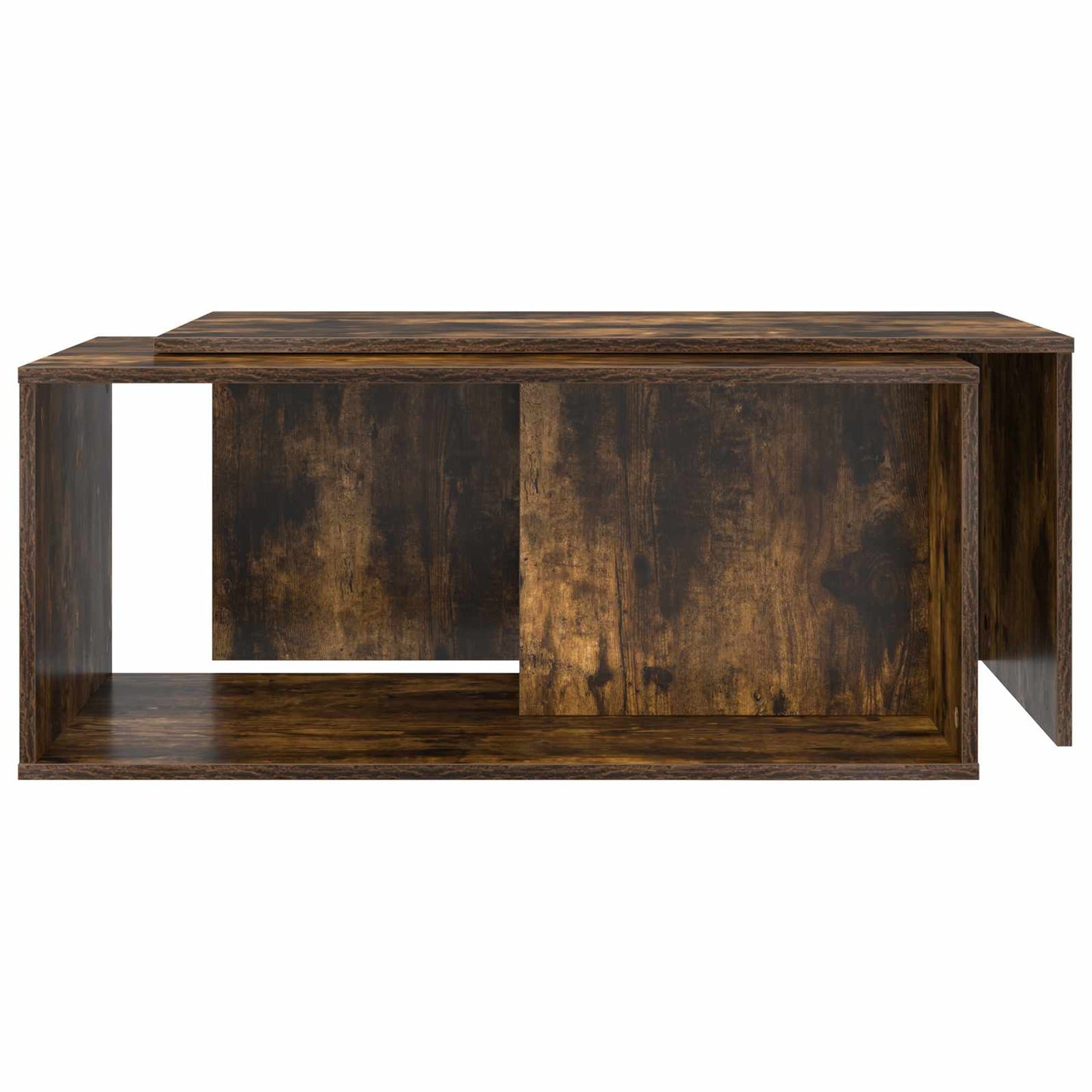 Coffee Table Set 2 pcs Smoked Oak Engineered Wood