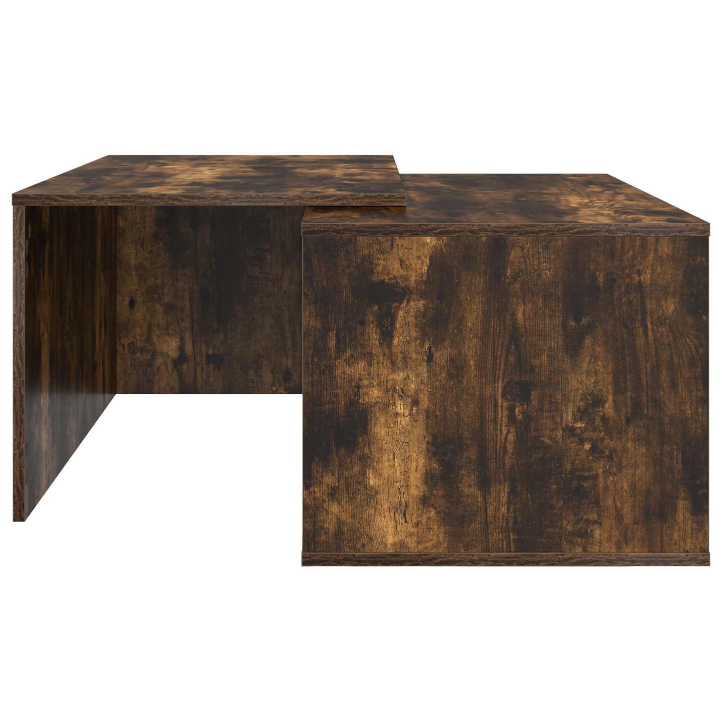 Coffee Table Set 2 pcs Smoked Oak Engineered Wood