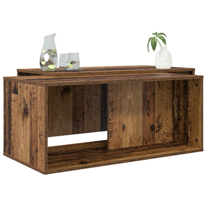 Coffee Table Set 2 pcs Old Wood Engineered Wood