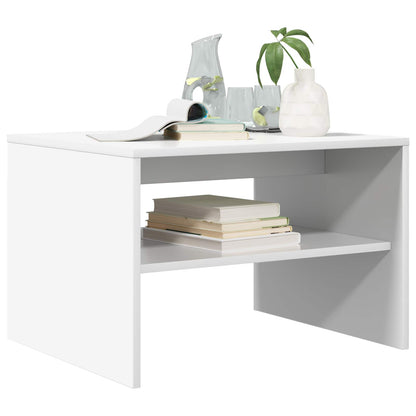 Coffee Table White 60 x 50 x 40 cm Engineered Wood