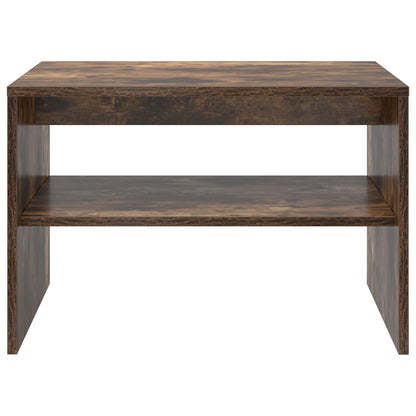 Coffee Table Smoked Oak 60 x 50 x 40 cm Engineered Wood