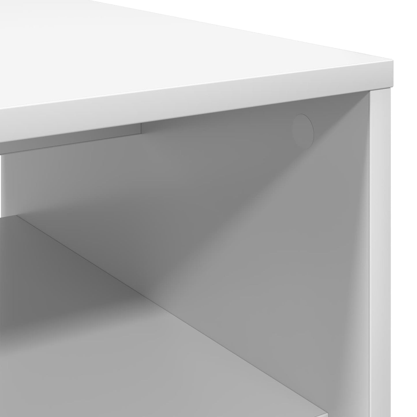 Coffee Table White 80 x 50 x 40 cm Engineered Wood