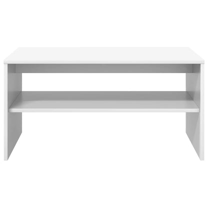 Coffee Table White 80 x 50 x 40 cm Engineered Wood