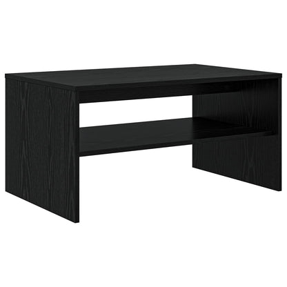 Coffee Table Black Oak 80 x 50 x 40 cm Engineered Wood