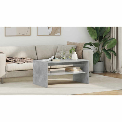 Coffee Table Concrete Grey 80 x 50 x 40 cm Engineered Wood