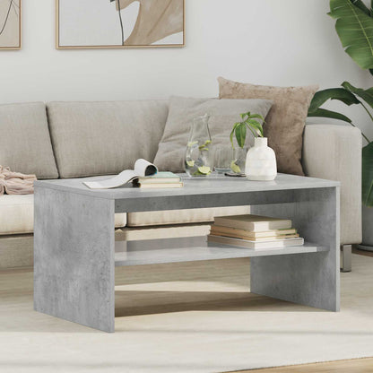 Coffee Table Concrete Grey 80 x 50 x 40 cm Engineered Wood