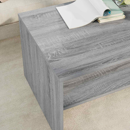 Coffee Table Grey Sonoma 80 x 50 x 40 cm Engineered Wood