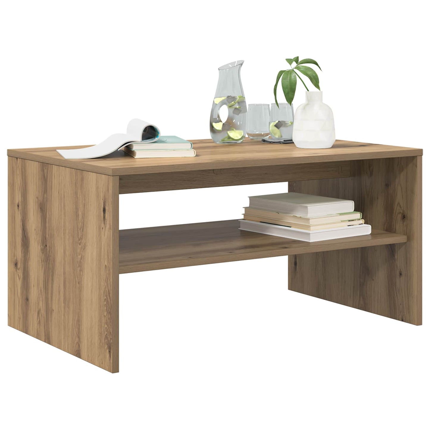 Coffee Table Artisan Oak 80 x 50 x 40 cm Engineered Wood