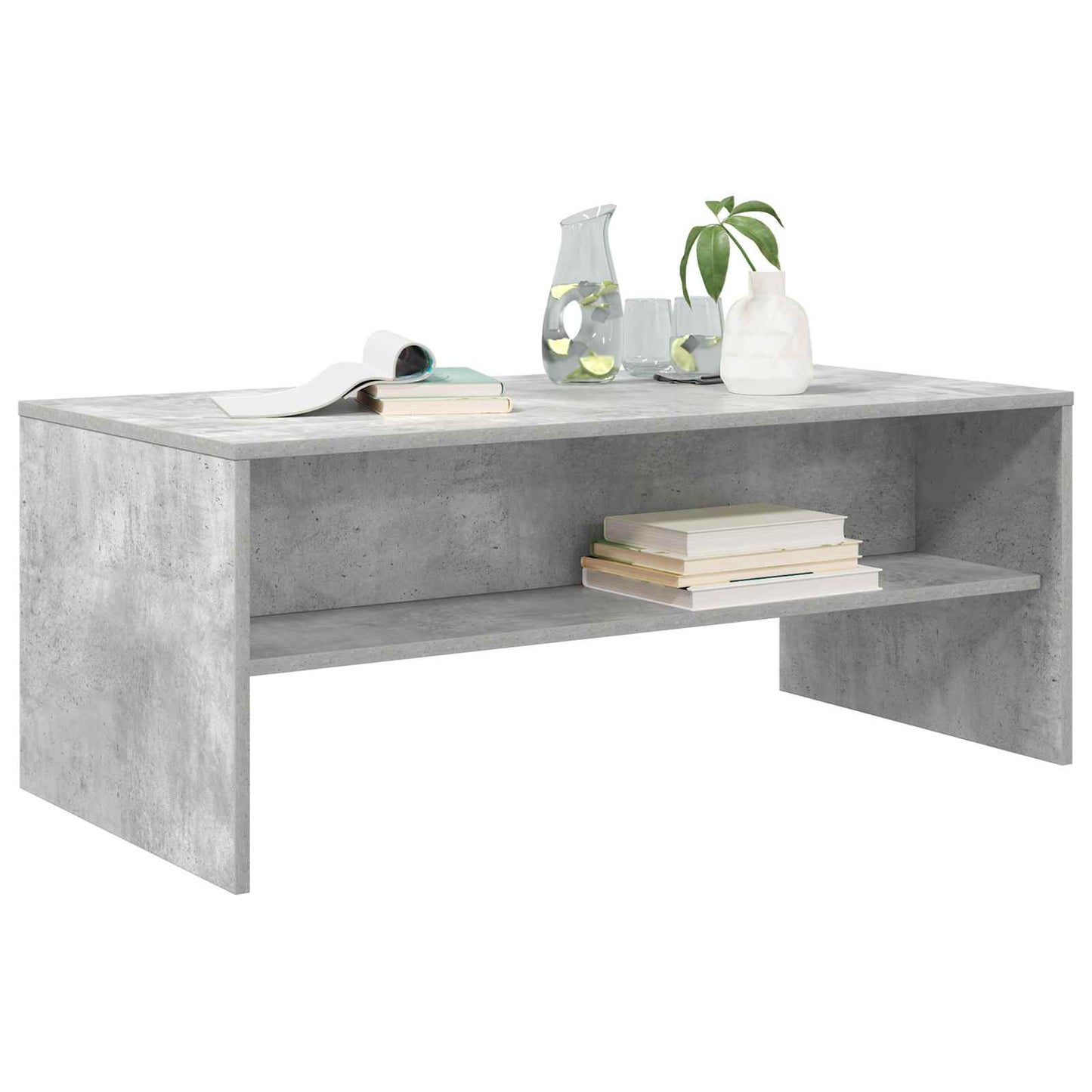Coffee Table Concrete Grey 100 x 50 x 40 cm Engineered Wood