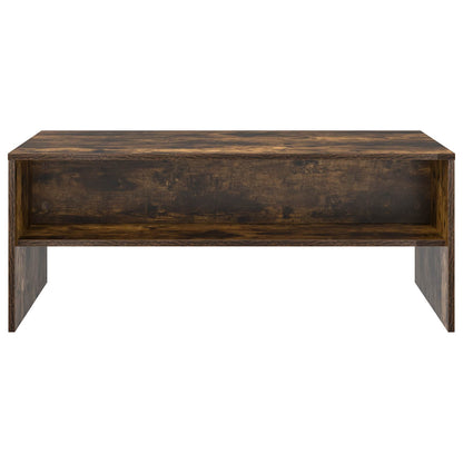 Coffee Table Smoked Oak 100 x 50 x 40 cm Engineered Wood