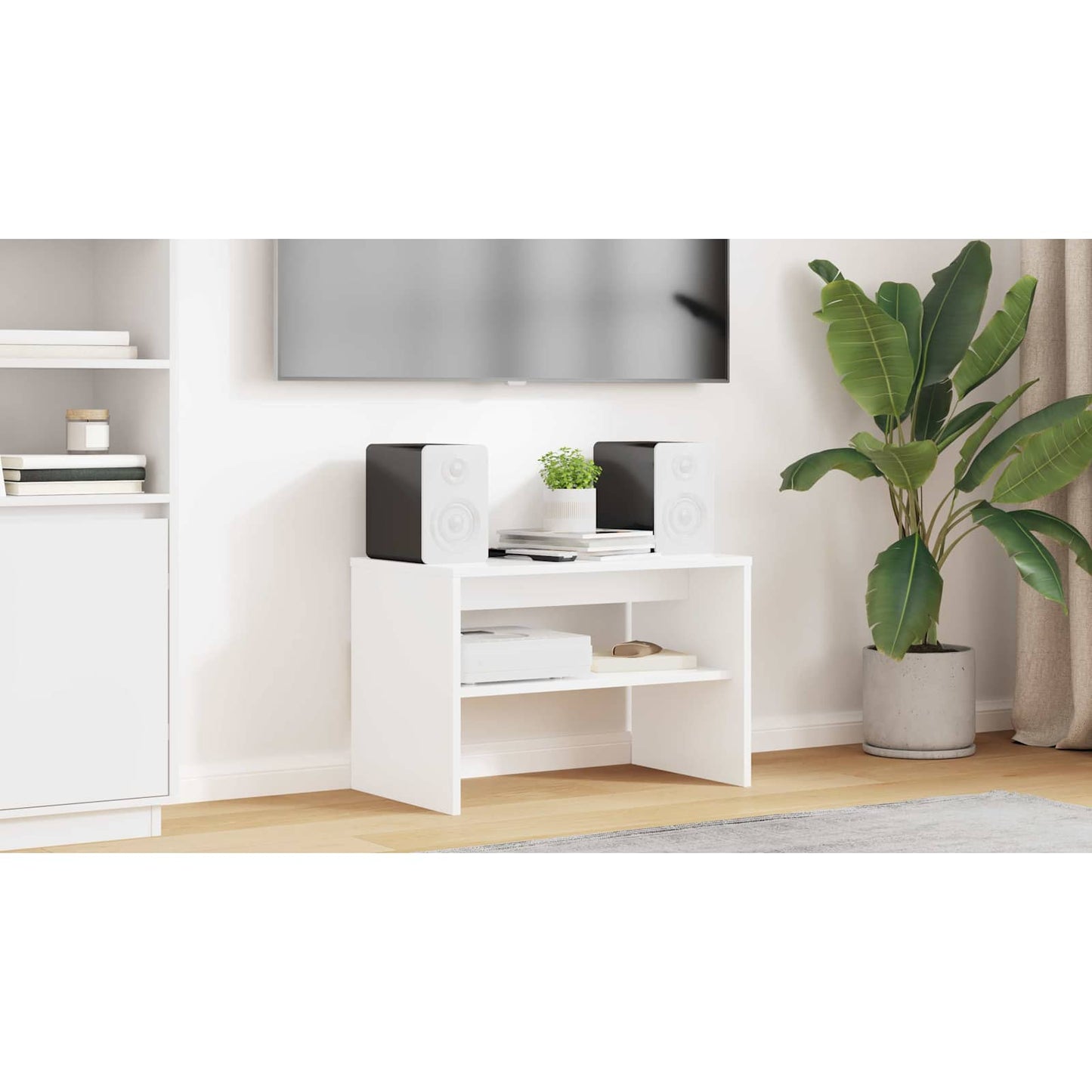 TV Cabinet White 60 x 35 x 40 cm Engineered Wood