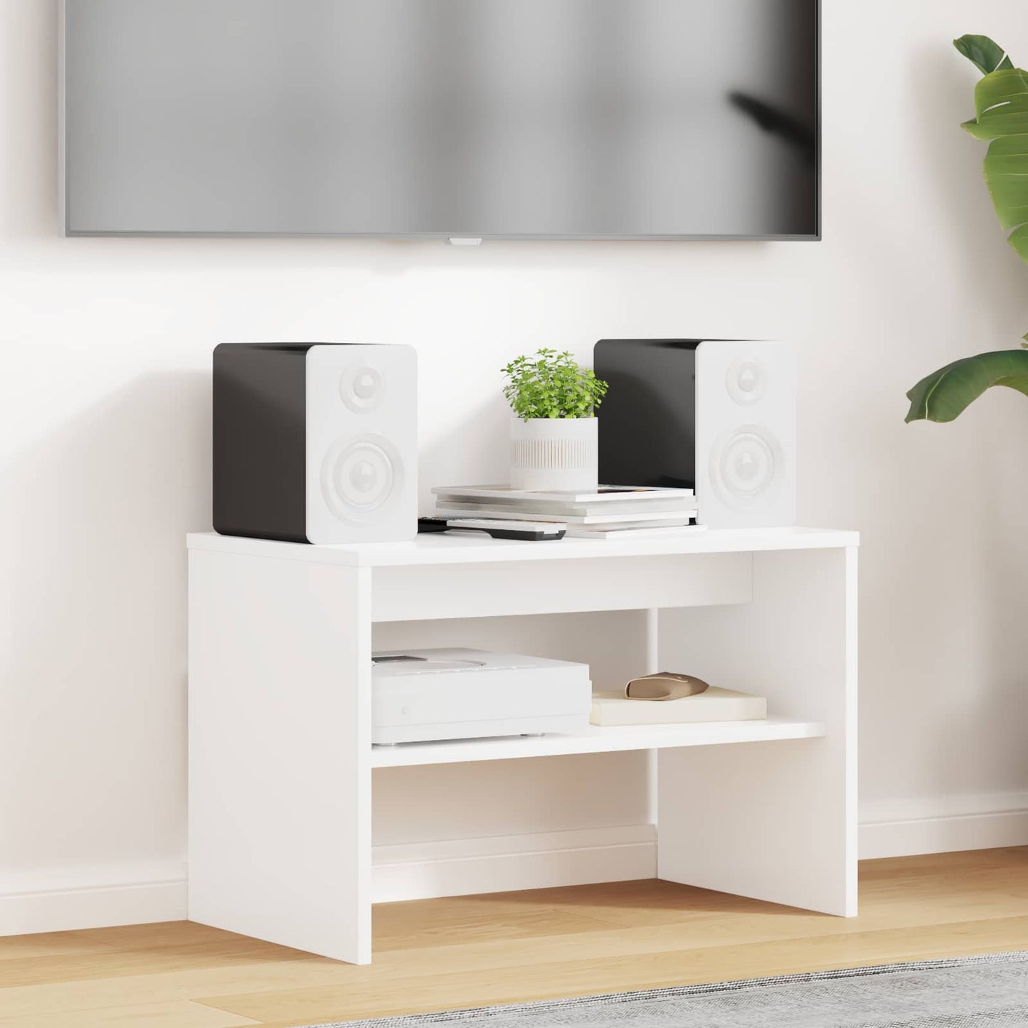 TV Cabinet White 60 x 35 x 40 cm Engineered Wood