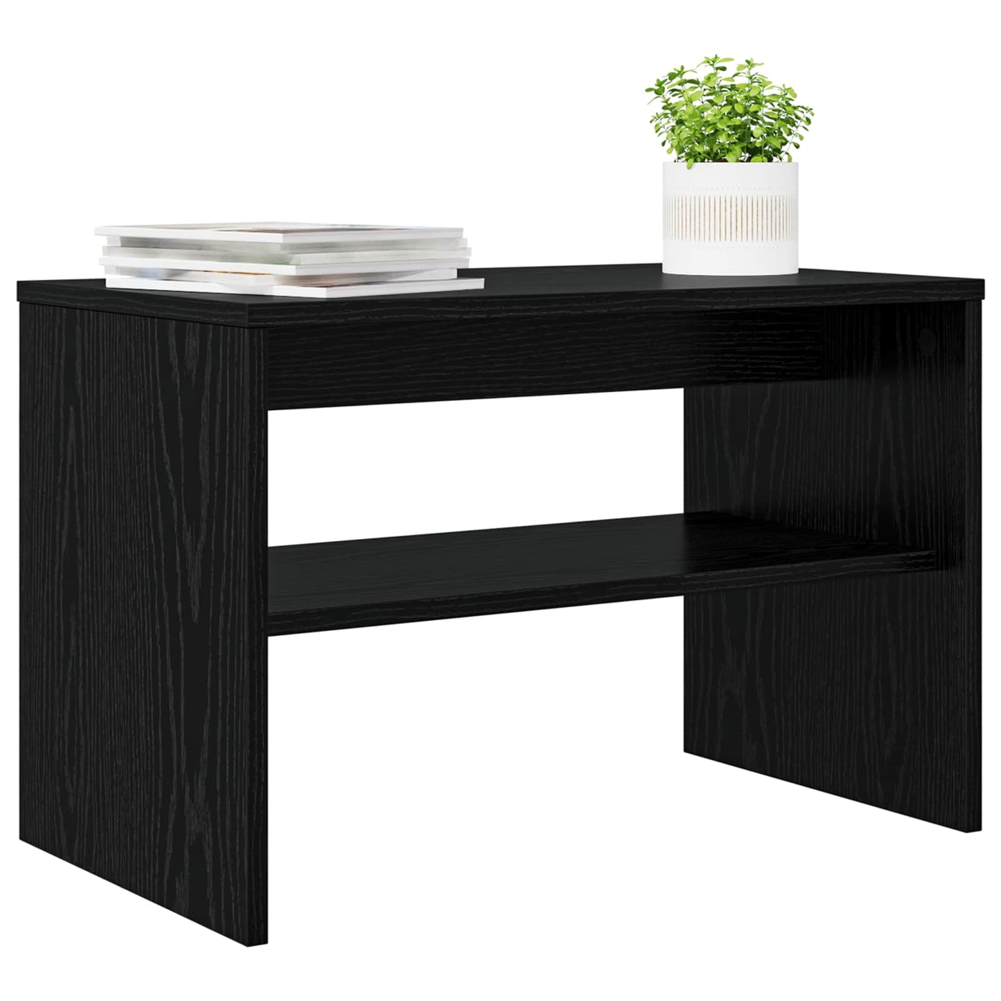 TV Cabinet 60 x 35 x 40 cm Black Oak Engineered Wood