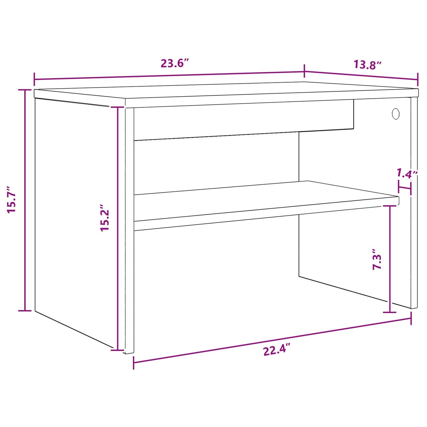 TV Cabinet Sonoma Oak 60 x 35 x 40 cm Engineered Wood