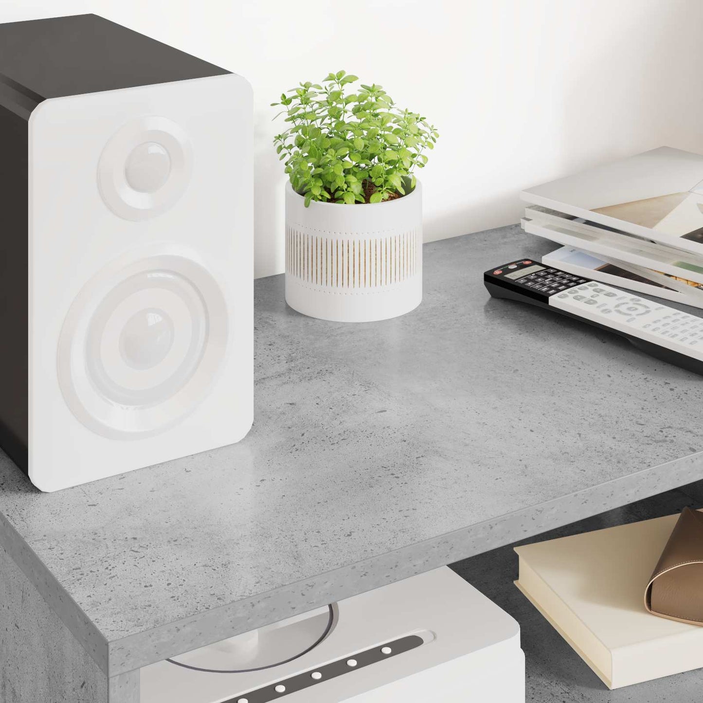 TV Cabinet Concrete Grey 60 x 35 x 40 cm Engineered Wood