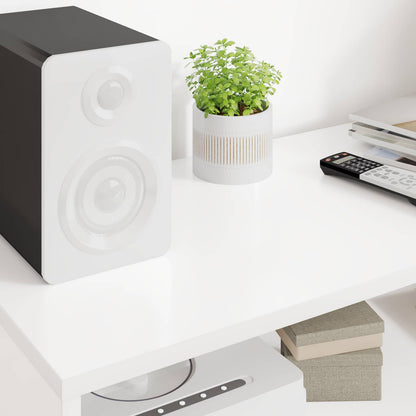 TV Cabinet 100 x 35 x 40 cm White Engineered Wood