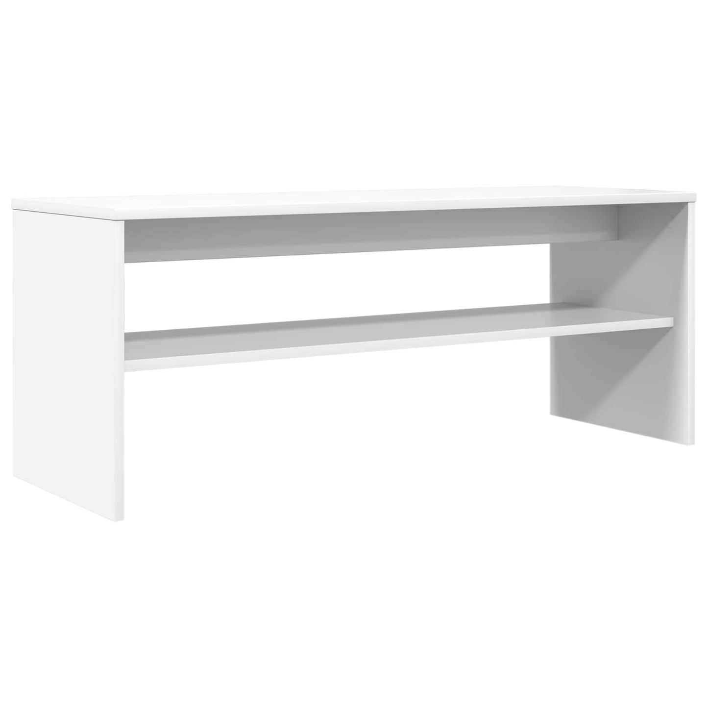 TV Cabinet 100 x 35 x 40 cm White Engineered Wood