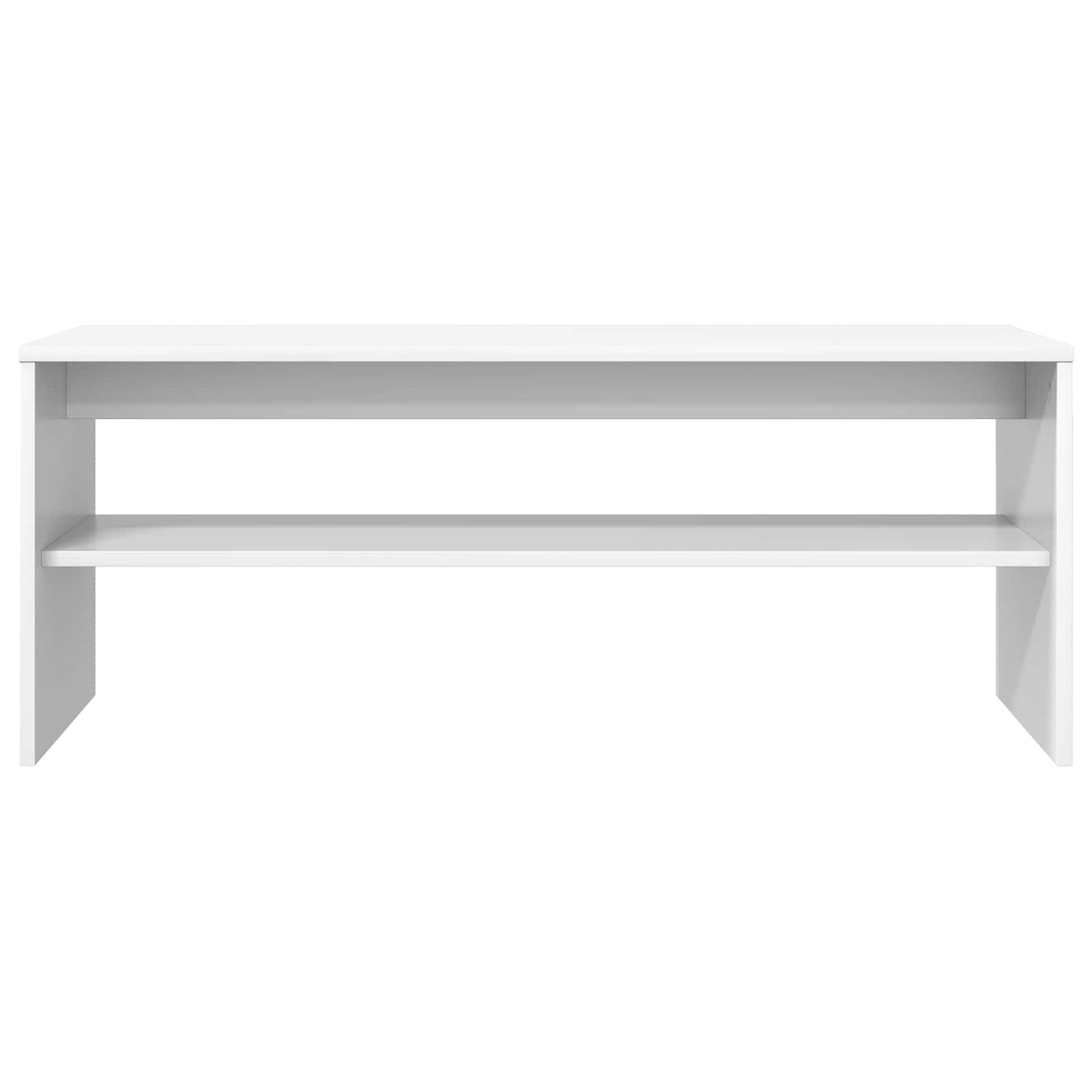 TV Cabinet 100 x 35 x 40 cm White Engineered Wood
