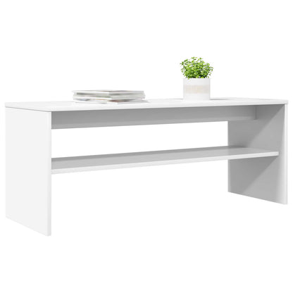 TV Cabinet 100 x 35 x 40 cm White Engineered Wood