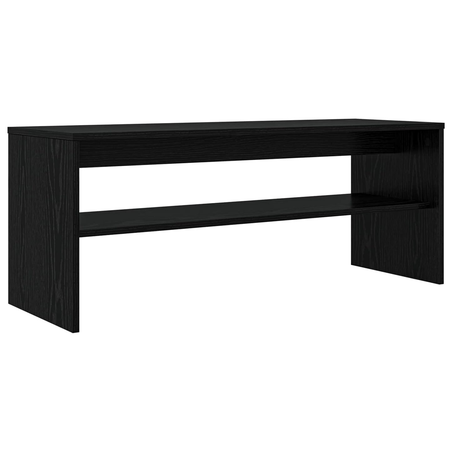 TV Cabinet Black Oak 100 x 35 x 40 cm Engineered Wood
