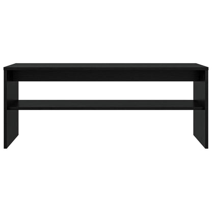 TV Cabinet Black Oak 100 x 35 x 40 cm Engineered Wood