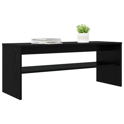 TV Cabinet Black Oak 100 x 35 x 40 cm Engineered Wood