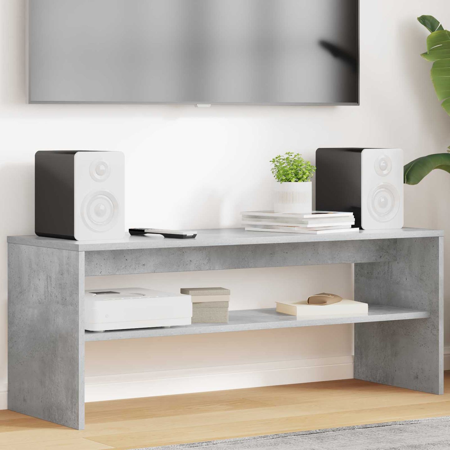 TV Cabinet Concrete Grey 100 x 35 x 40 cm Engineered Wood