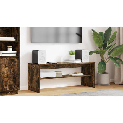TV Cabinet Smoked Oak 100 x 35 x 40 cm Engineered Wood
