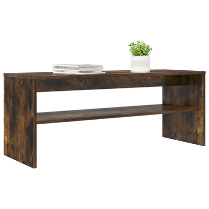 TV Cabinet 100 x 35 x 40 cm Smoked Oak Engineered Wood