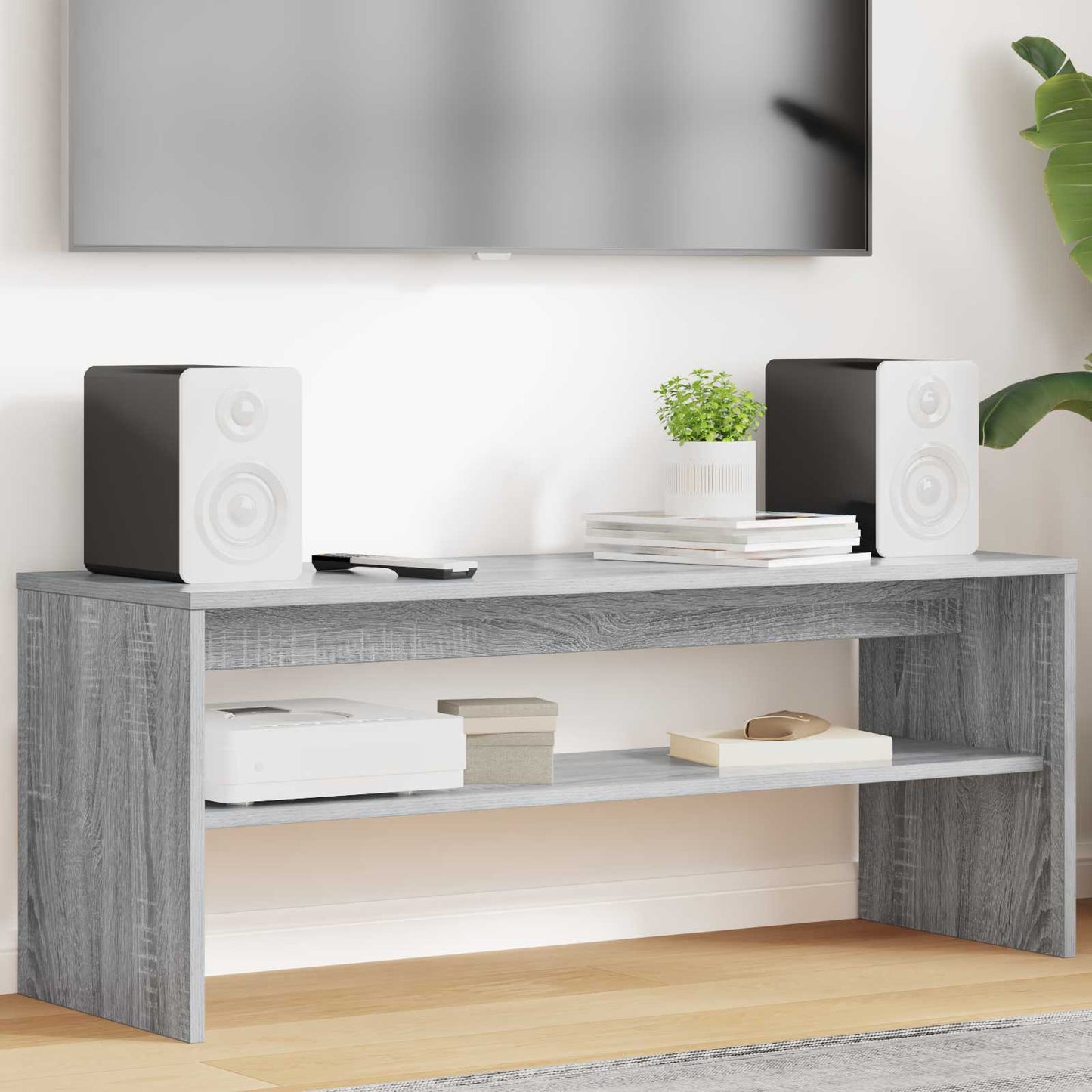 TV Cabinet Grey Sonoma 100 x 35 x 40 cm Engineered Wood