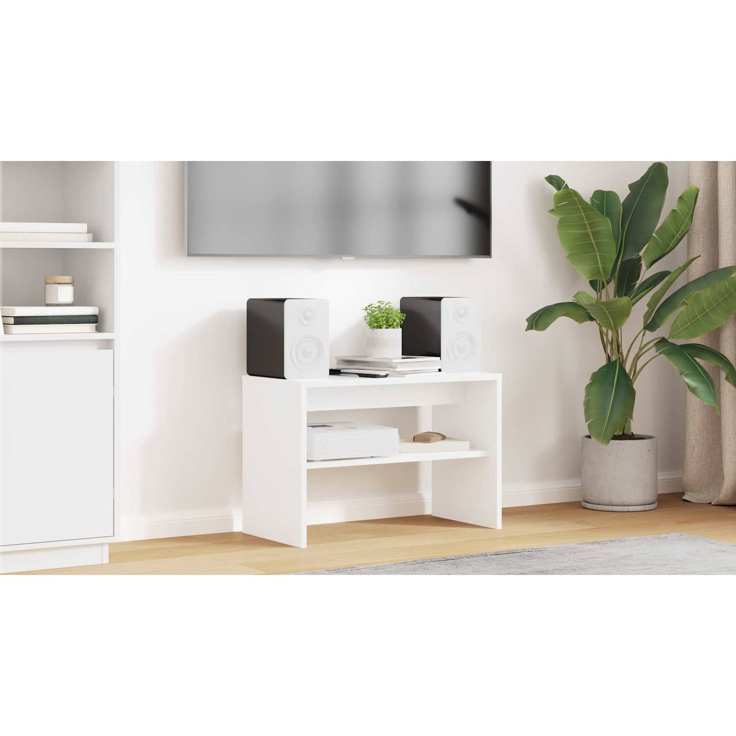 TV Cabinet White 60 x 30 x 40 cm Engineered Wood