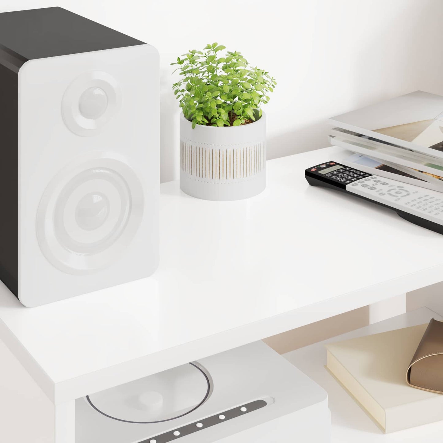 TV Cabinet White 60 x 30 x 40 cm Engineered Wood