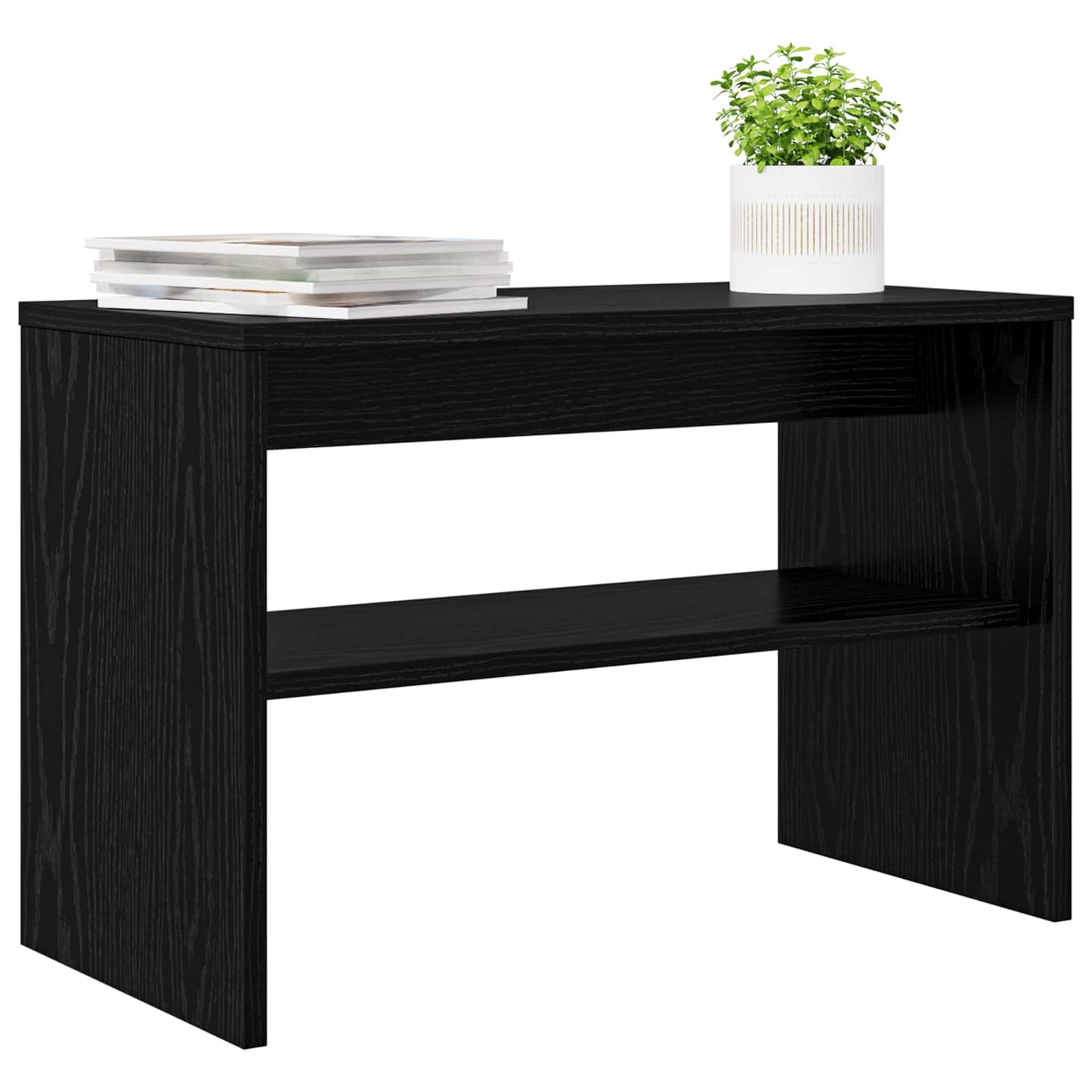 TV Cabinet Black Oak 60 x 30 x 40 cm Engineered Wood