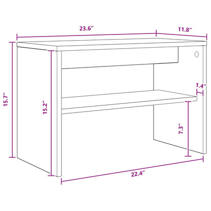 TV Cabinet 60 x 30 x 40 cm Old Wood Engineered Wood