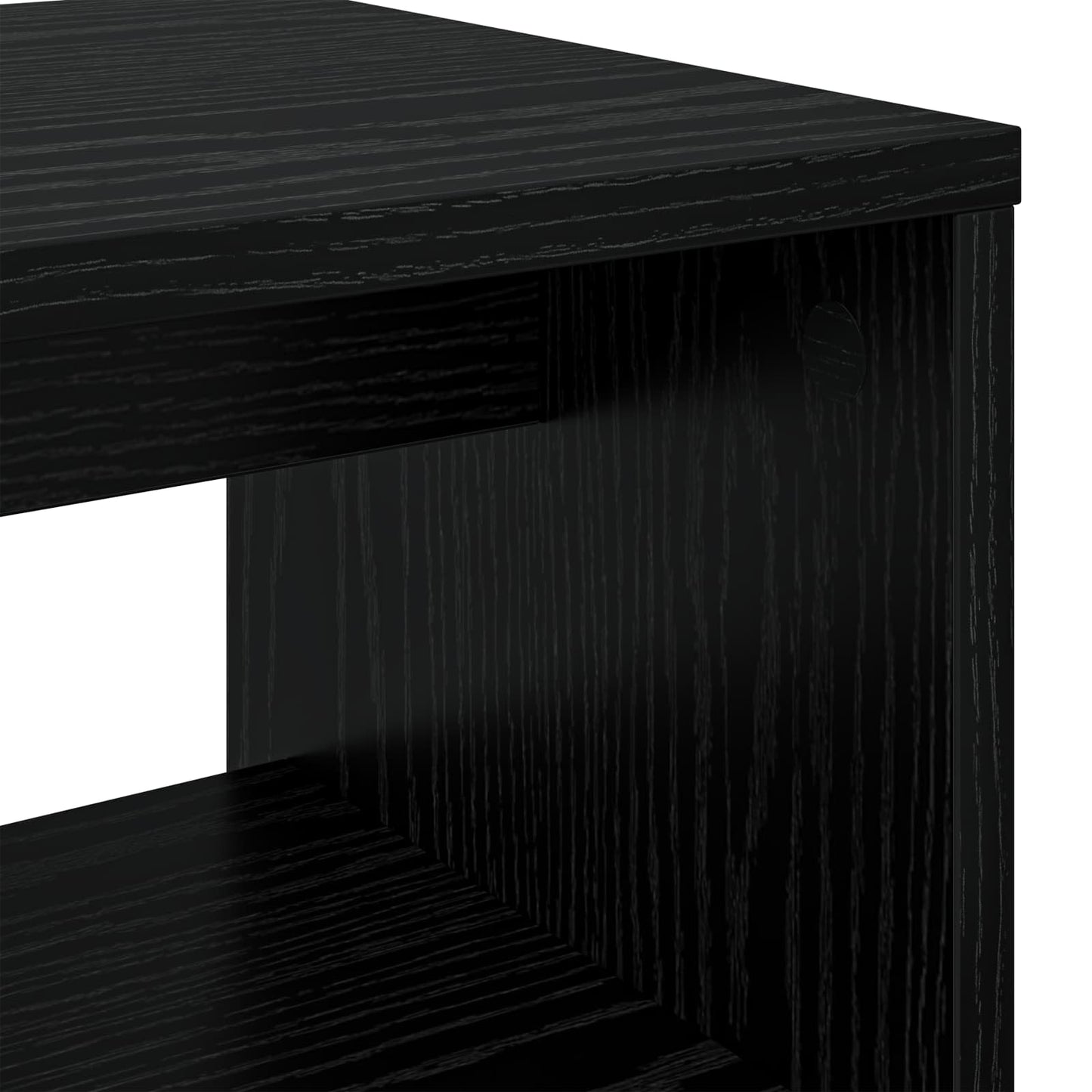 TV Cabinet Black Oak 80 x 30 x 40 cm Engineered Wood