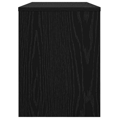 TV Cabinet 80 x 30 x 40 cm Black Oak Engineered Wood