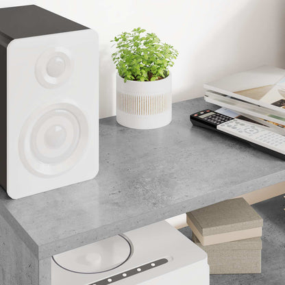 TV Cabinet 80 x 30 x 40 cm Concrete Grey Engineered Wood