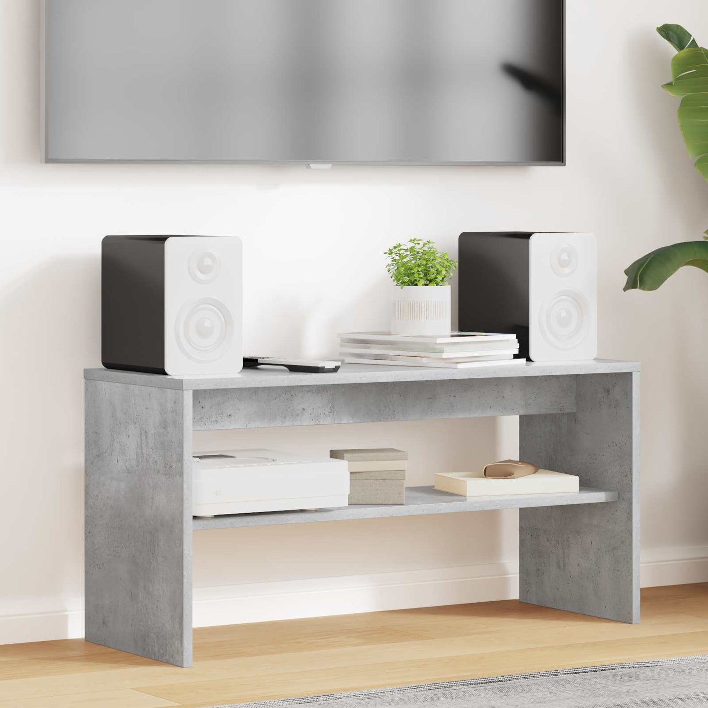 TV Cabinet Concrete Grey 80 x 30 x 40 cm Engineered Wood