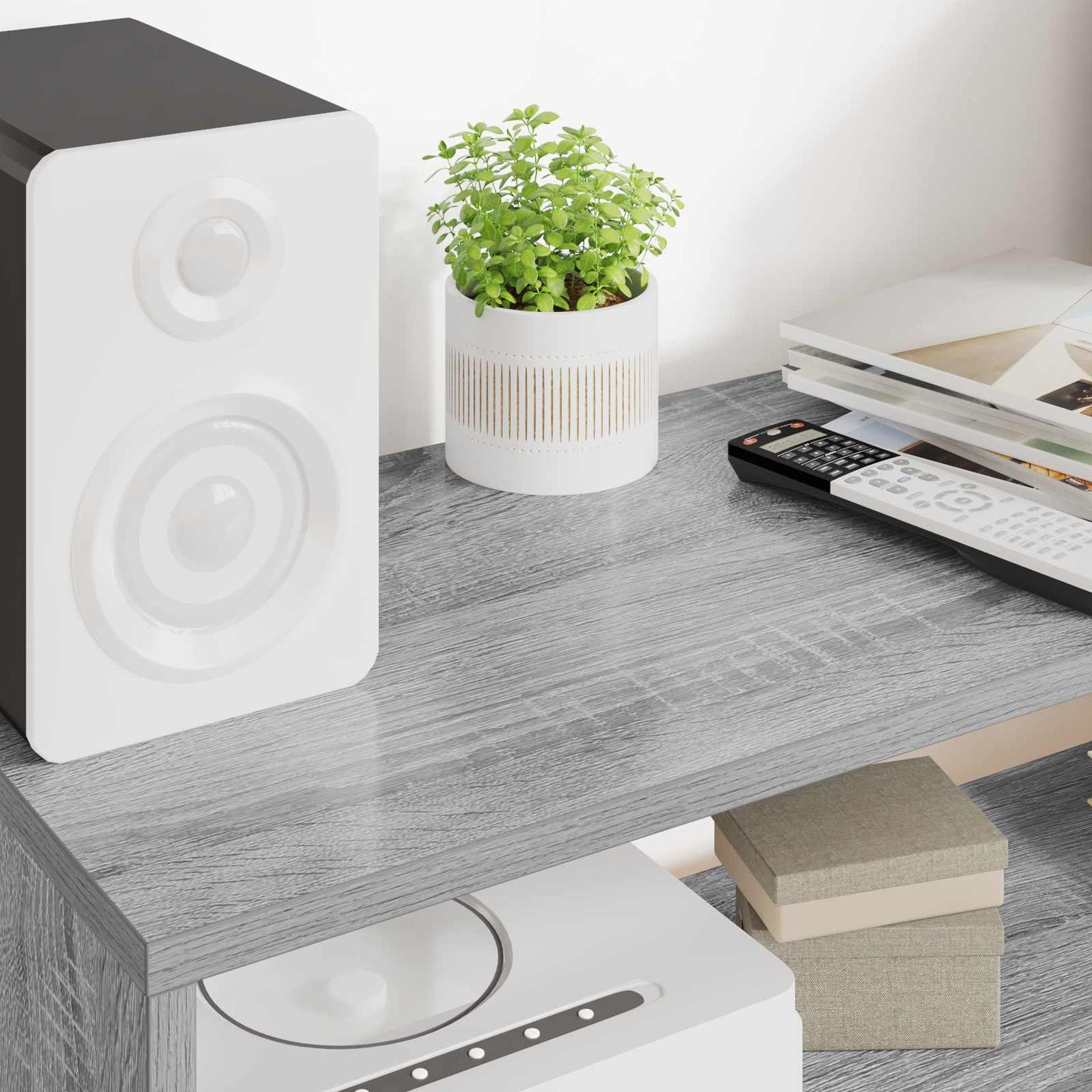 TV Cabinet Grey Sonoma 80 x 30 x 40 cm Engineered Wood