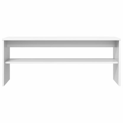 TV Cabinet 100 x 30 x 40 cm White Engineered Wood