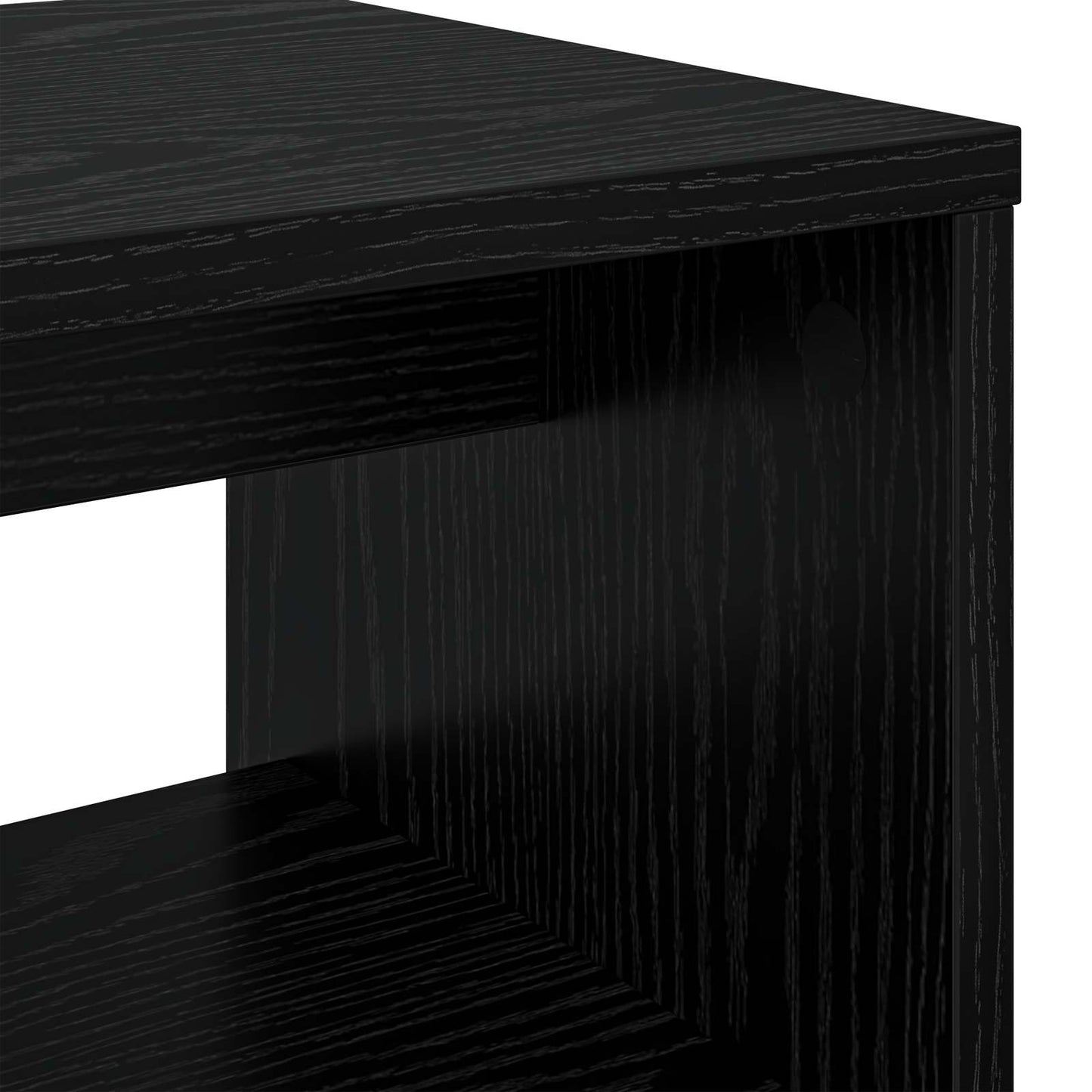 TV Cabinet 100 x 30 x 40 cm Black Oak Engineered Wood