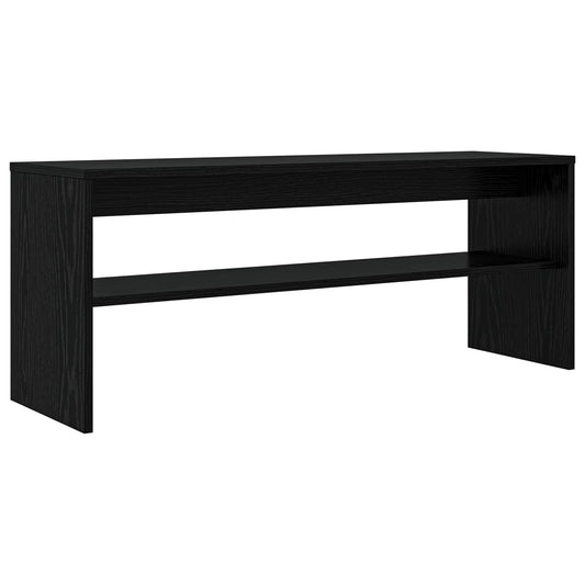 TV Cabinet Black Oak 100 x 30 x 40 cm Engineered Wood