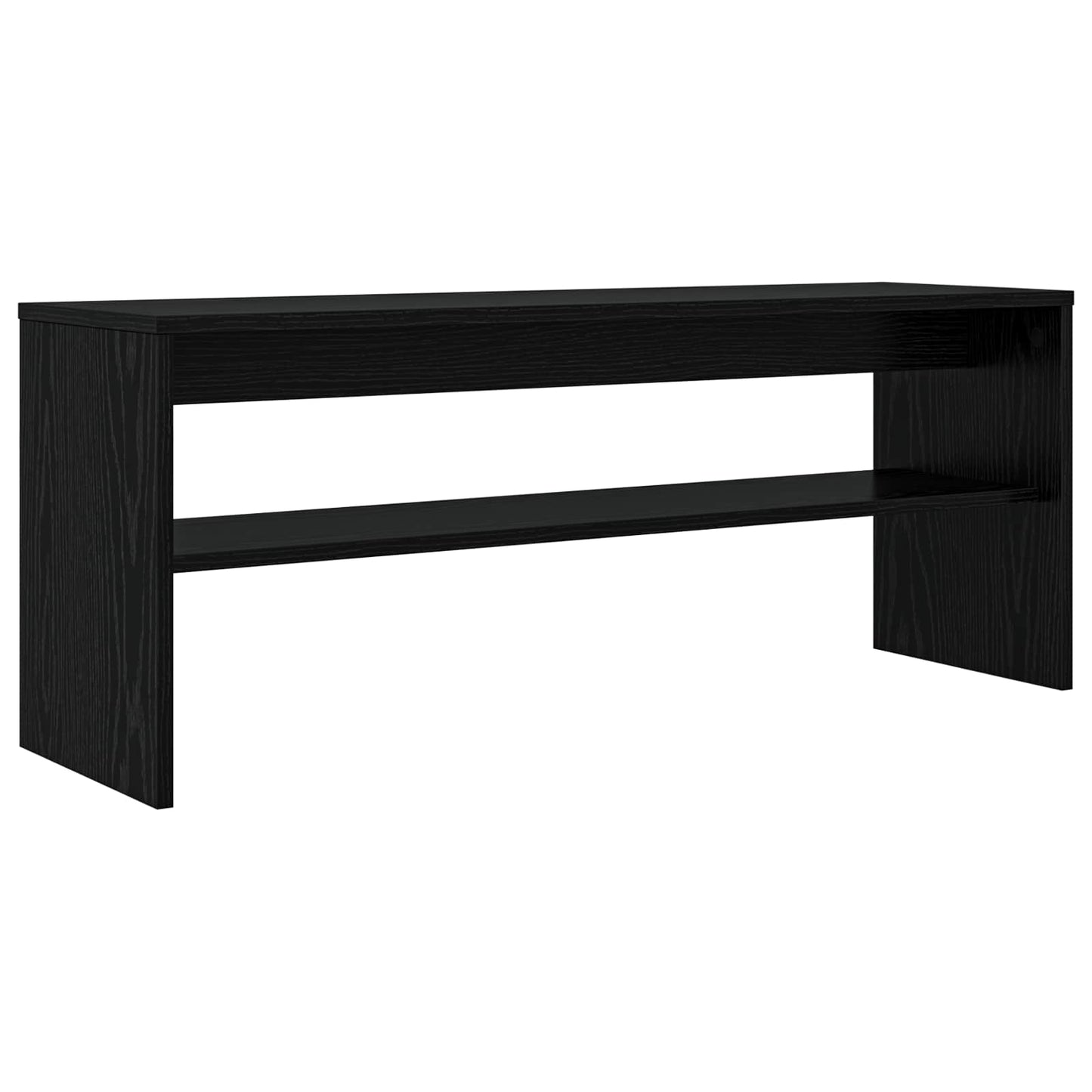 TV Cabinet 100 x 30 x 40 cm Black Oak Engineered Wood
