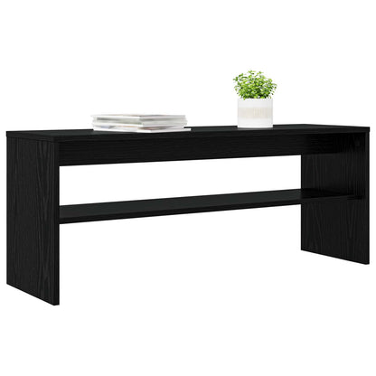 TV Cabinet 100 x 30 x 40 cm Black Oak Engineered Wood