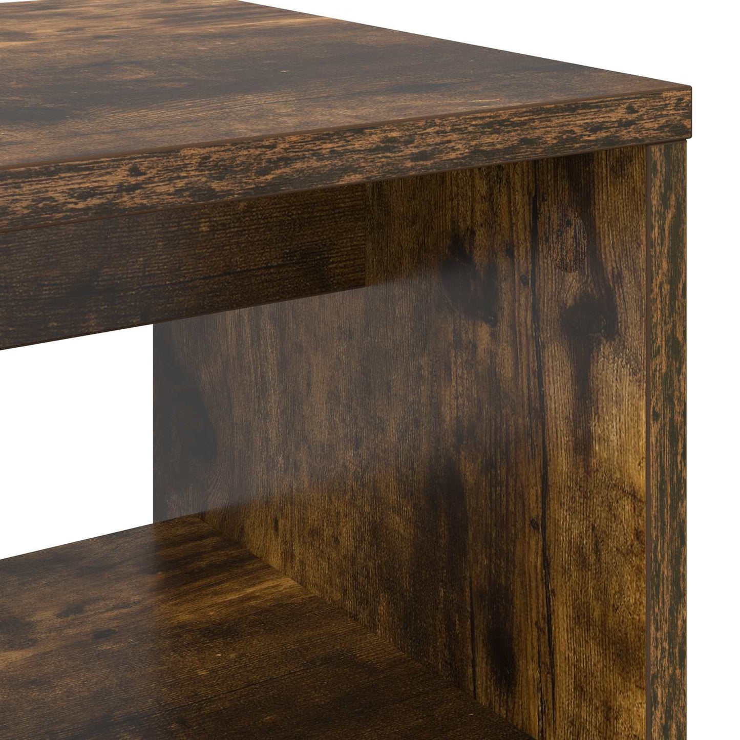 TV Cabinet Smoked Oak 100 x 30 x 40 cm Engineered Wood