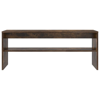TV Cabinet Smoked Oak 100 x 30 x 40 cm Engineered Wood