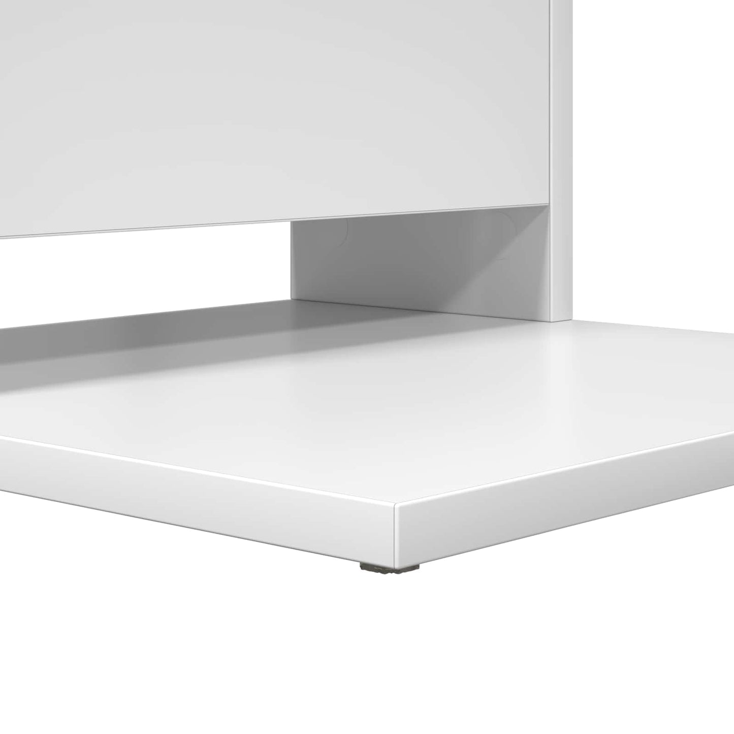 Side Table White 40 x 35 x 60.5 cm Engineered Wood