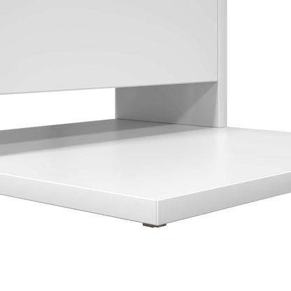 Side Table White 40 x 35 x 60.5 cm Engineered Wood