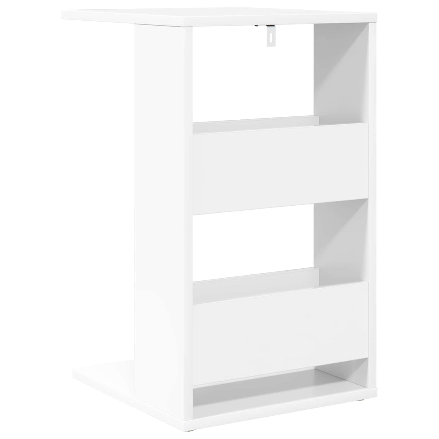Side Table White 40 x 35 x 60.5 cm Engineered Wood